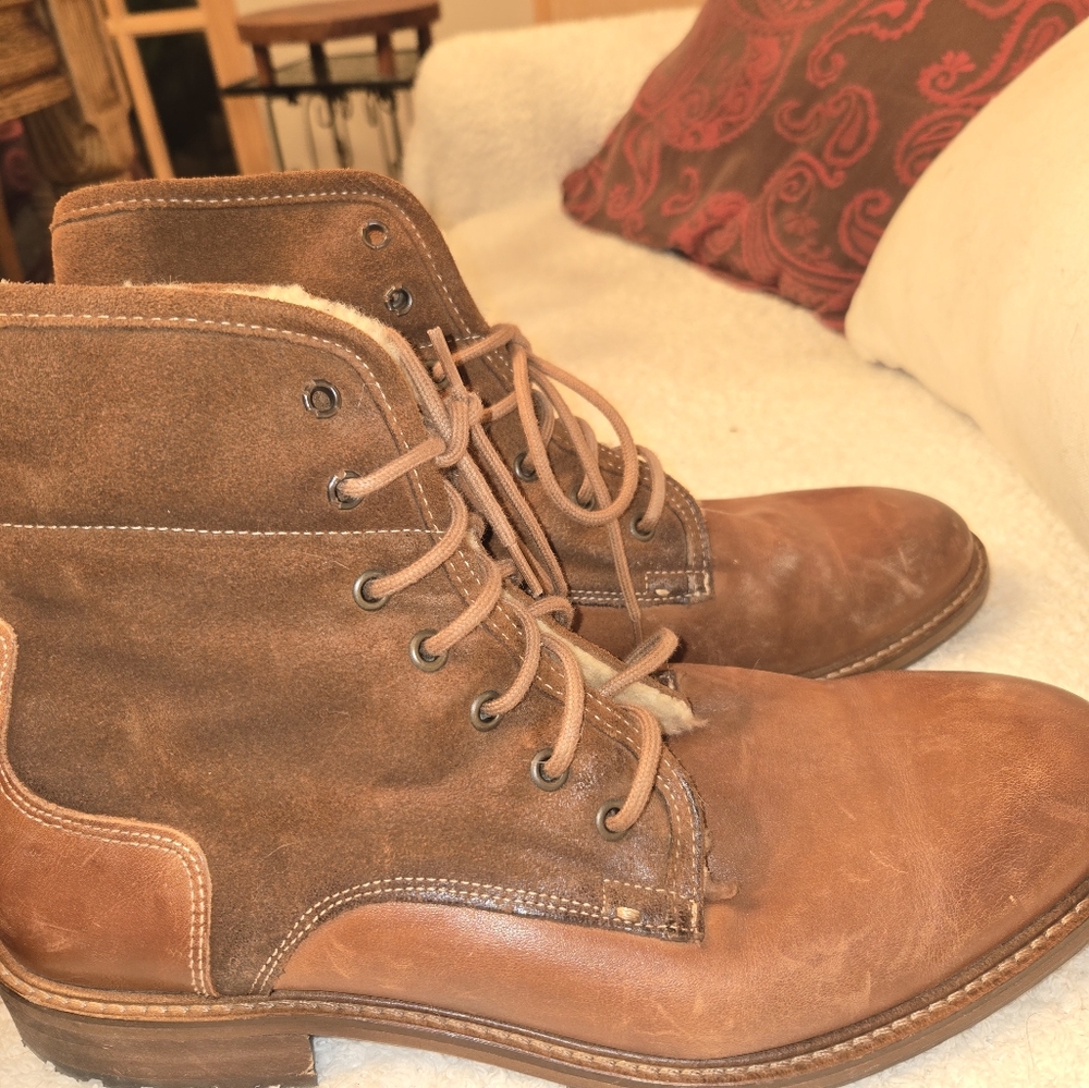 Mens ALDO Brown Leather BOOTS